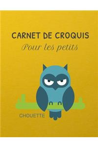 Carnet de croquis pour les petits Chouette