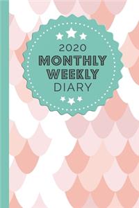 2020 Monthly Weekly Diary