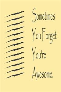Sometimes You Forget You're Awesome