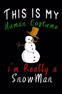 this is my human costume im really a snowman