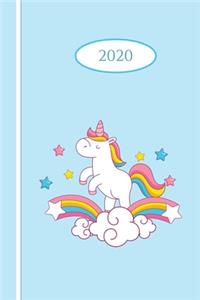 2020 White Unicorn Journal Planner