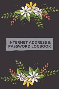 Internet Password Book with Tabs Keeper Manager And Organizer You All Password Notebook Flora