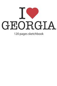 I love Georgia sketchbook