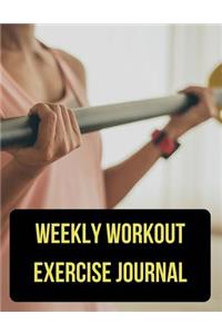 Weekly Workout Exercise Journal