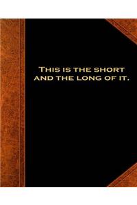 Shakespeare Quote Short Long Of It School Composition Book 130 Pages