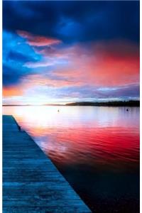 Journal Notebook Ocean Sunset Dockside