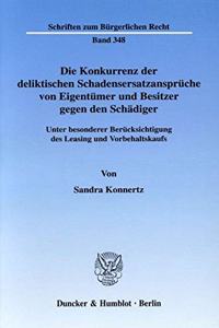 Die Konkurrenz Der Deliktischen Schadensersatzanspruche Von Eigentumer Und Besitzer Gegen Den Schadiger