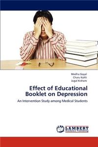 Effect of Educational Booklet on Depression