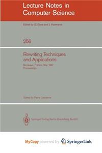 Rewriting Techniques and Applications