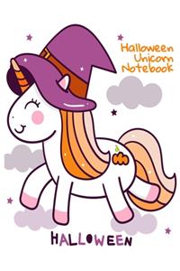 Halloween Unicorn Notebook