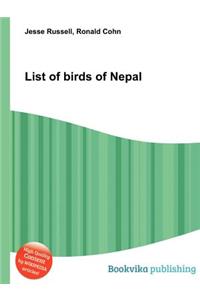 List of Birds of Nepal