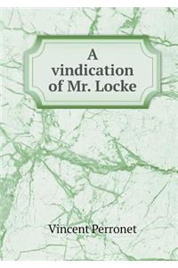 A Vindication of Mr. Locke
