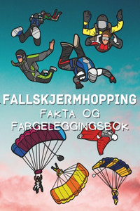 Fakta om fallskjermhopping og fargeleggingsbok