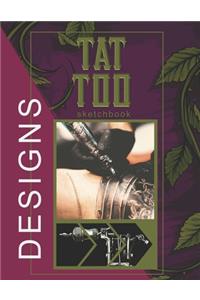 Tattoo Sketchbook Designs for Sketching & Recording - Tattoo Artist Gifts for Women or Men