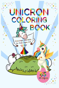Unicorn Coloring Book Drawings Adorable for Kids Ages 4-8