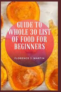 Guide to Whole 30 List of Food For Beginners
