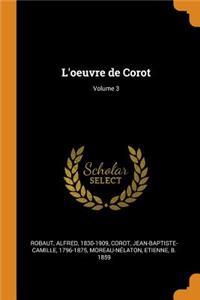 L'Oeuvre de Corot; Volume 3