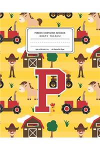 Primary Composition Notebook Grades K-2 Story Journal P