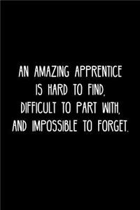 An Amazing Apprentice is hard to find, difficult to part with, and impossible to forget.