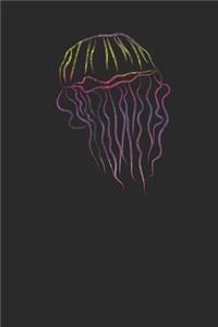 Colorful Jellyfish: Jellyfish Notebook, Dotted Bullet (6" x 9" - 120 pages) Animal Themed Notebook for Daily Journals, Diary, and Gift