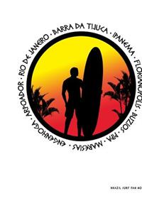 Brazil Surf Fan Notebook