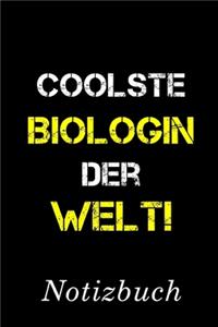 Coolste Biologin Der Welt Notizbuch
