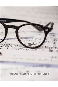 The Musicians and Songwriters Lyrics and Music Score Sheets Book