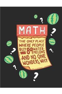 Math The Only Place Where People Buy 89 Watermelons And No One Wonders Why