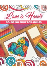 Love & Hearts Coloring Book