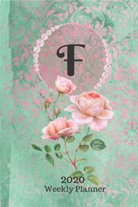 Plan On It 2020 Weekly Calendar Planner 15 Month Pocket Appointment Notebook - Monogram Letter F