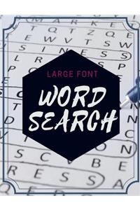 Large Font Word Search