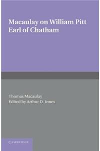 William Pitt Earl of Chatham