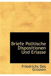 Briefe Politische Dispositionen Und Erlasse