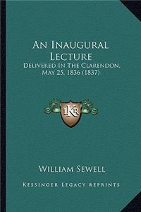 Inaugural Lecture