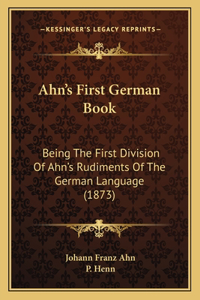 Ahn's First German Book