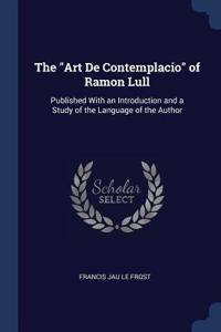The Art De Contemplacio of Ramon Lull