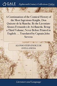 A CONTINUATION OF THE COMICAL HISTORY OF