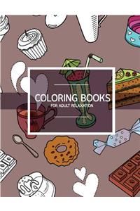 Bakery Dessert Pattern Coloring books for Adult Relaxation (Pastry & Cupcake)