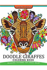 Doodle Giraffes coloring book