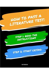 Notebook How to Pass a Literature Test