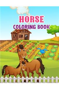 Horse coloring book