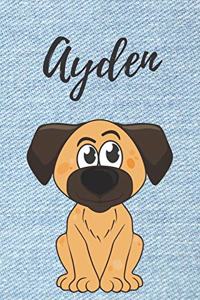 Personalisiertes Notizbuch - Hunde Ayden