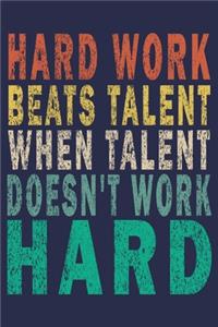 Hard Work Beats Talent When Talent Doesn't Work Hard