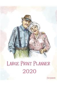 Large Print Planner for Senior 2020