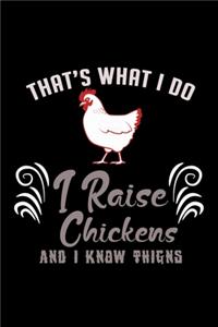 That's What I Do I Raise Chickens And I Know Things