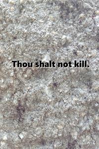 2020 Weekly Planner Religious Theme 5th Commandment Traditional Stone
