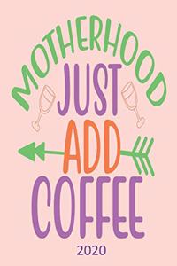 Motherhood Just Add Coffee - 2020