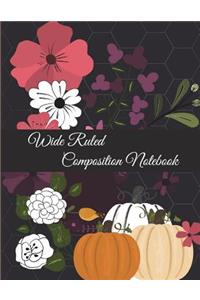 Wide Ruled Composition Notebook