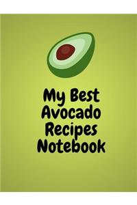 My Best Avocado Recipes Notebook