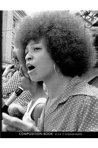 Sacred Struggle No. 40 - Angela Davis Composition Book College Ruled